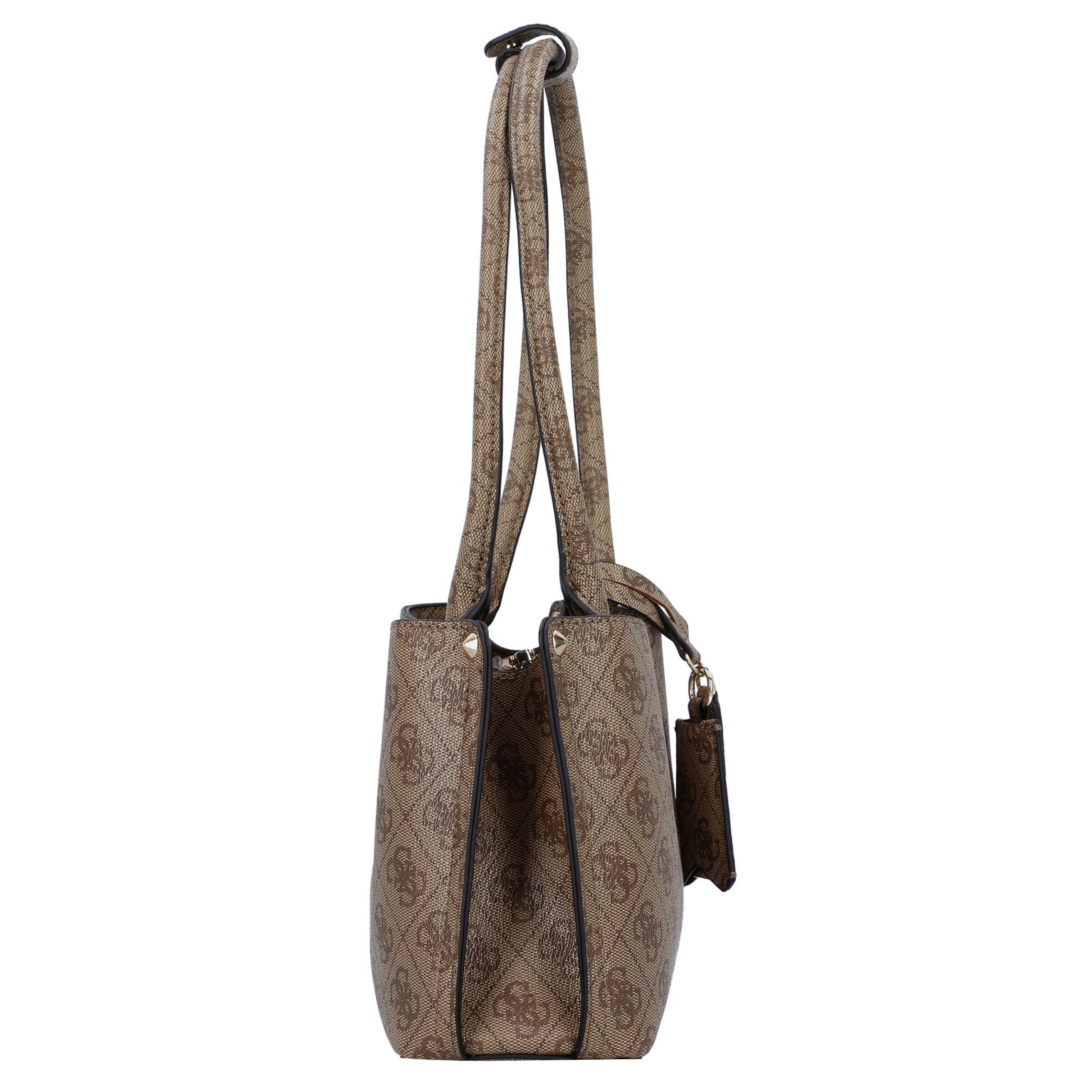 GUESS Schultertasche 'Meridian' in Braun