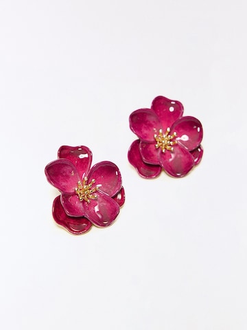 Bershka Earrings in Pink