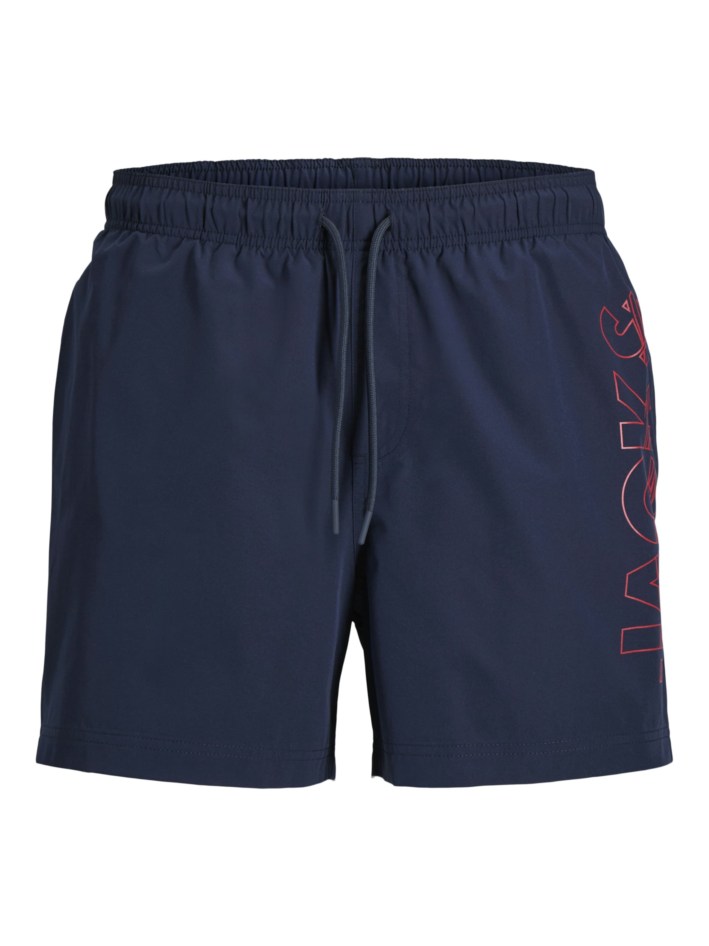 JACK & JONES Swimming shorts 'Jack & Jones Heren Zwemshort JPSTMAUI WAVE Logo Effen' in Blue: front