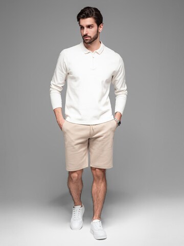 Ombre Slimfit Broek in Beige