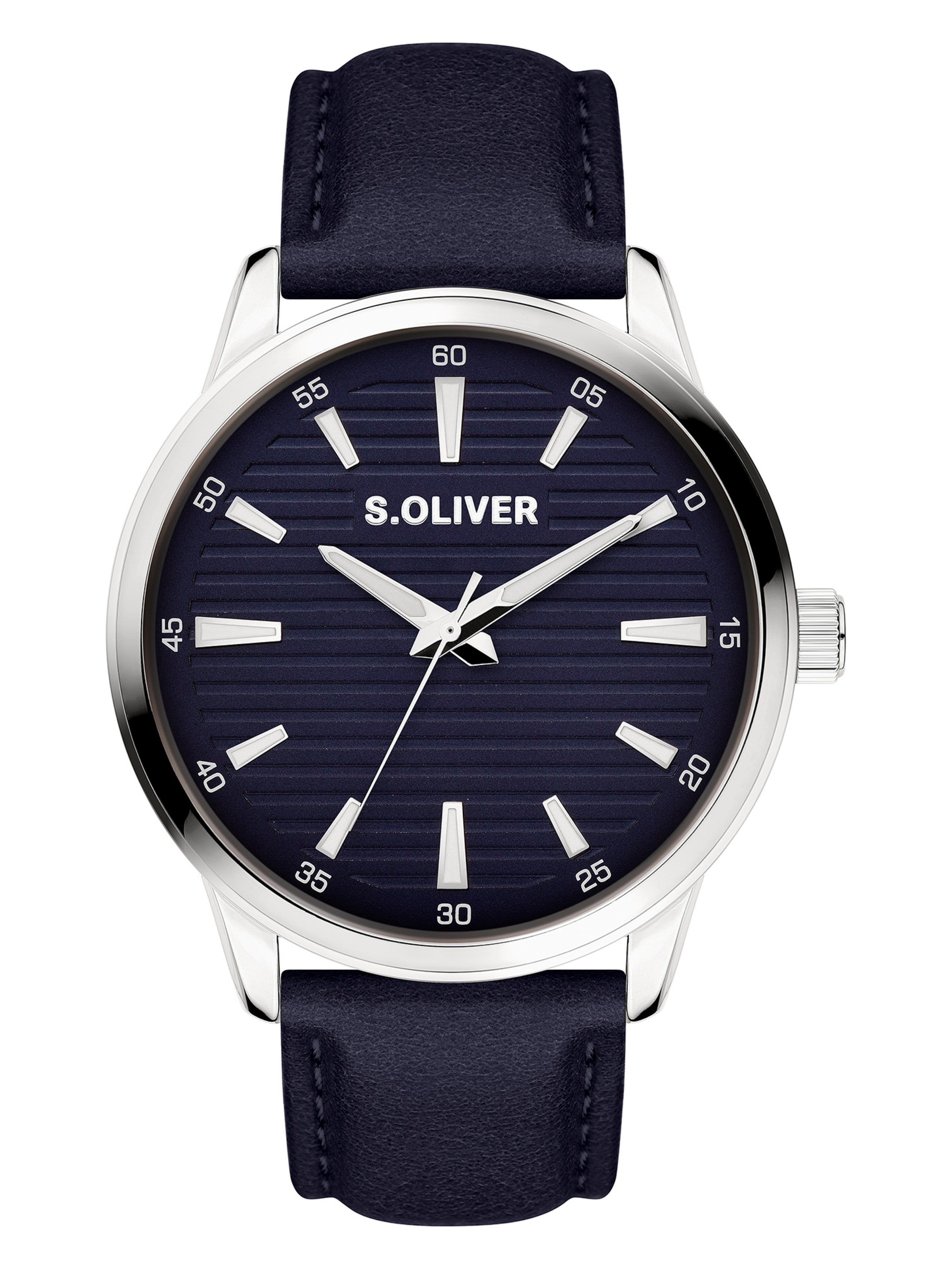s.Oliver Analog Watch in Blue: front