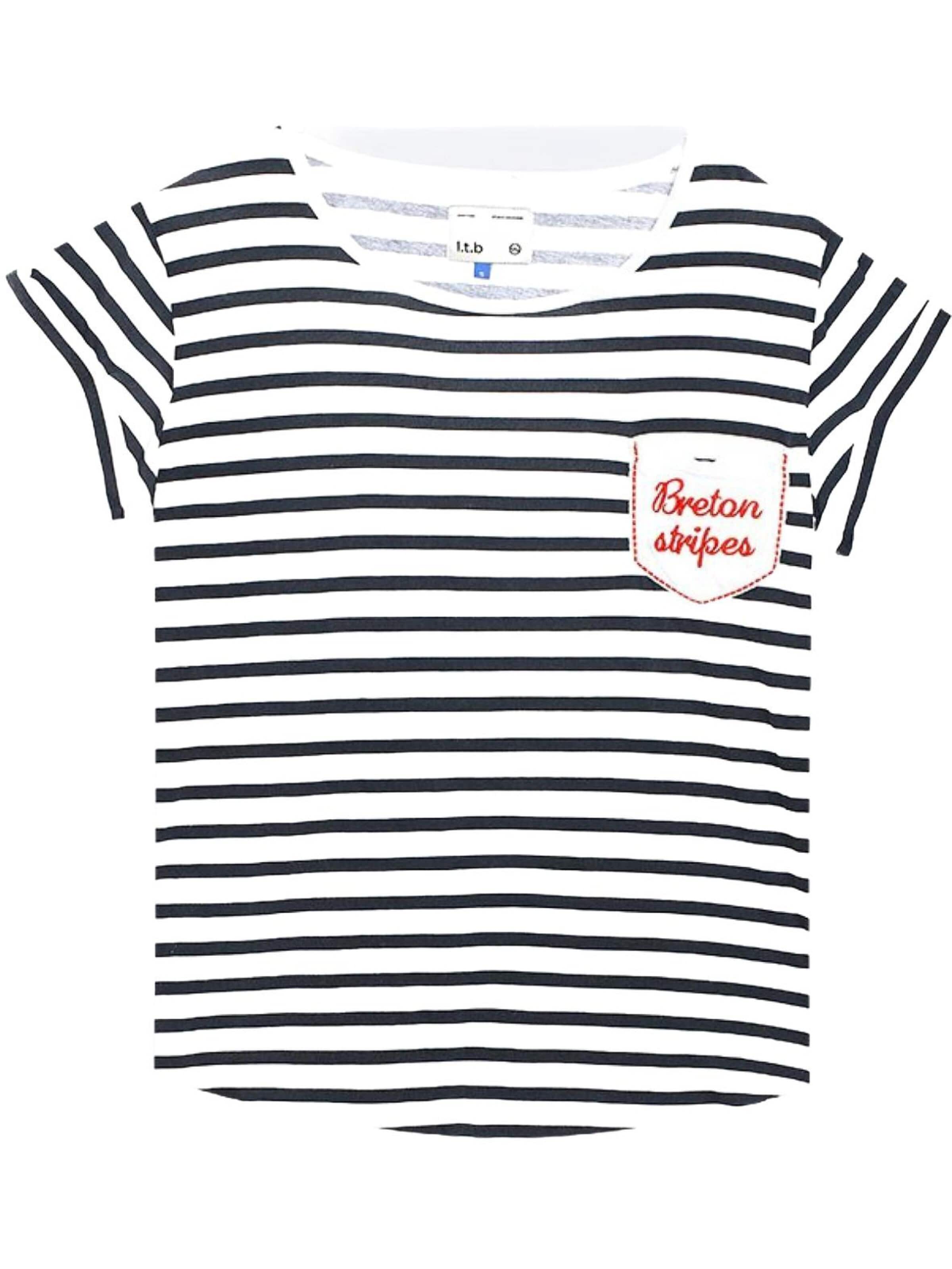 Maglietta 'Striped T-Shirt' in XS LTB Jeans di colore bianco, Visualizzazione prodotti