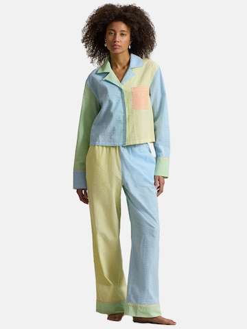 Polo Ralph Lauren Pyjama ' Scallop Seersucker ' in Gemengde kleuren: voorkant