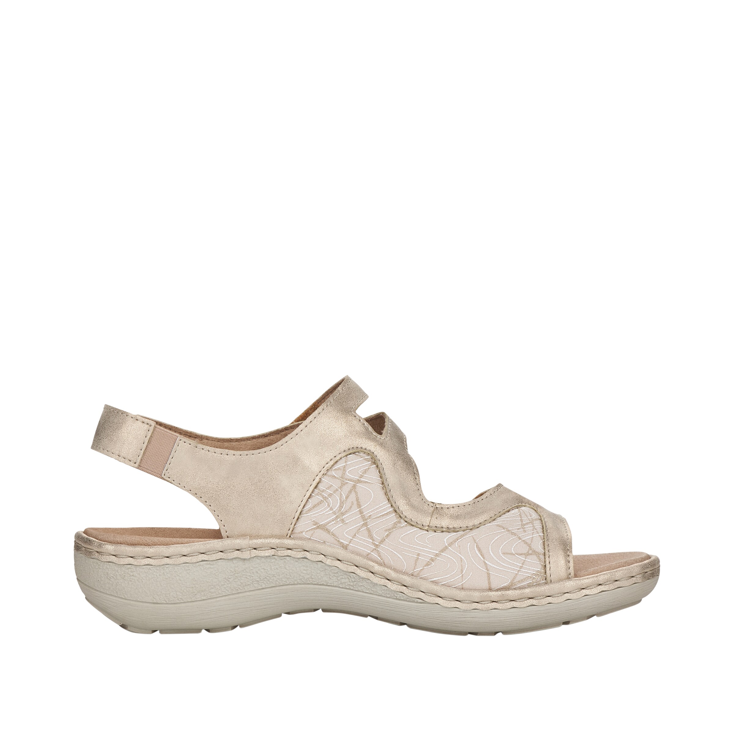 REMONTE Strap Sandals in Beige
