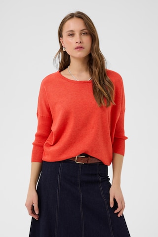 SAINT TROPEZ - Pullover 'Mila' em vermelho: frente