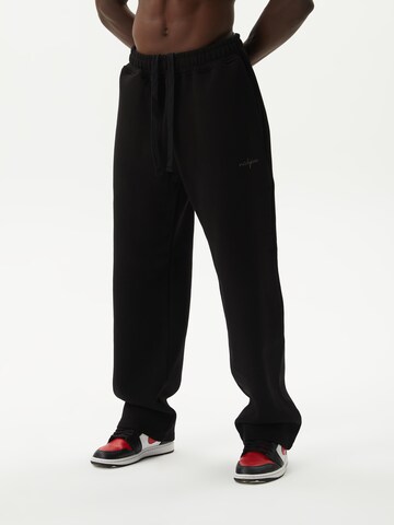 Ossy Homer Loosefit Sporthose 'Heavy Cotton 450 GSM N1Y013' in Schwarz