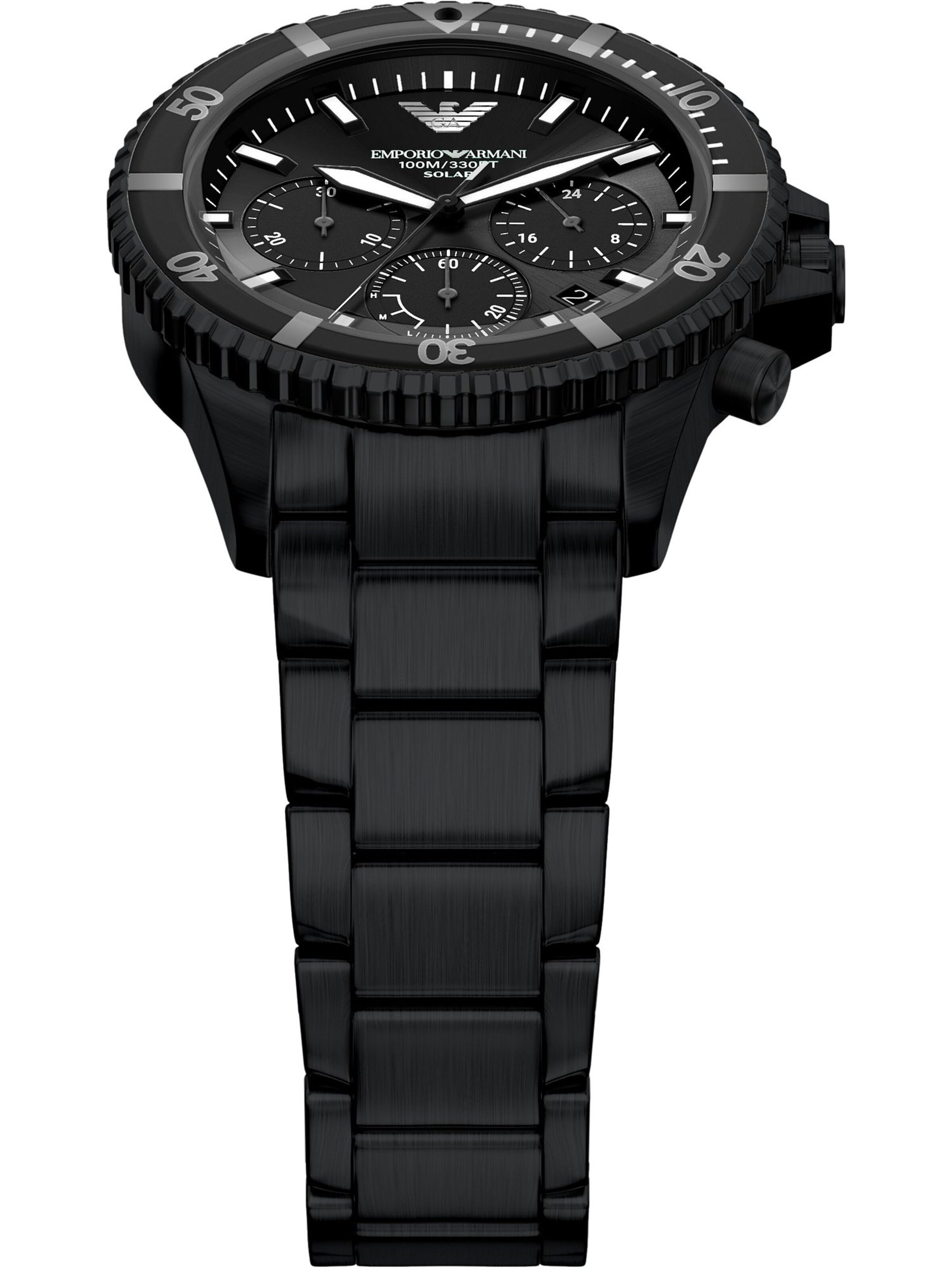 Emporio Armani Analoguhr in Schwarz