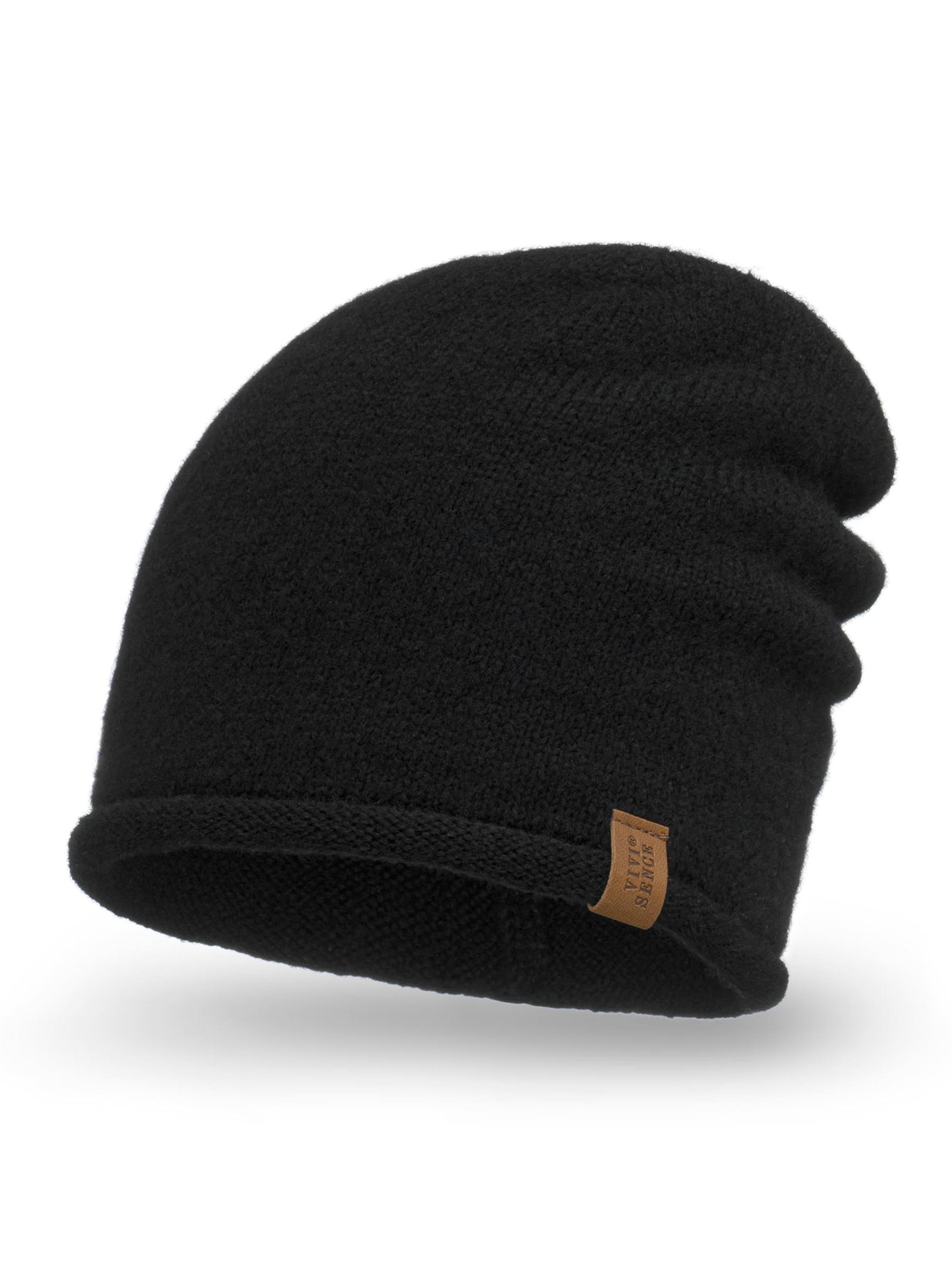 Vivisence Beanie '70115' in Black: front