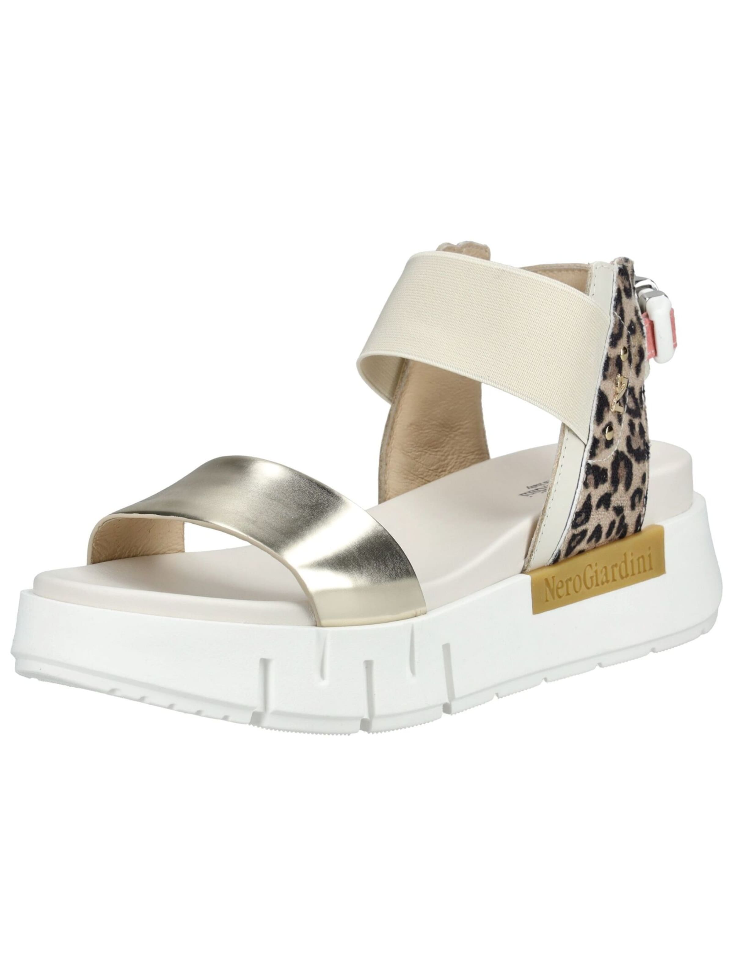 Nero Giardini Sandalen met riem in Goud: voorkant