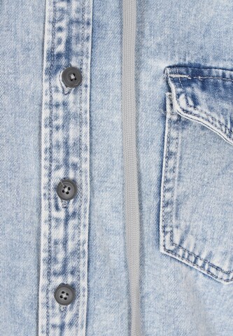 swirly Between-season jacket in Blue