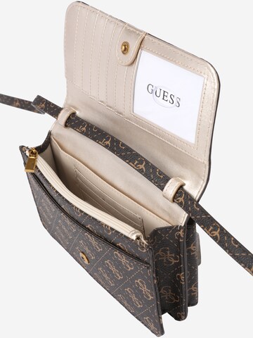 GUESS Clutch 'ALEXIE' in Brown