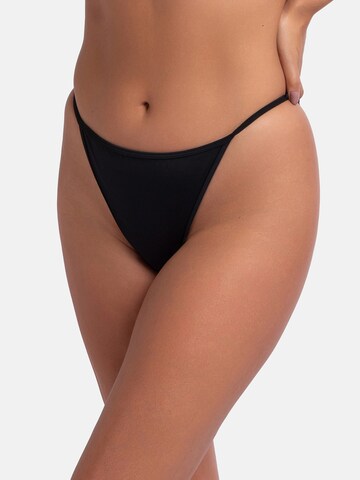 Pantaloncini per bikini di Dorina in nero: frontale