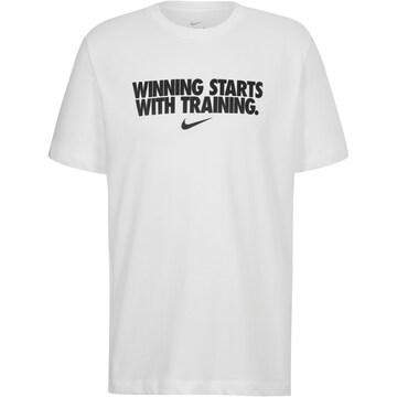 NIKE Funktionsshirt 'DF' in Weiß: Vorderseite