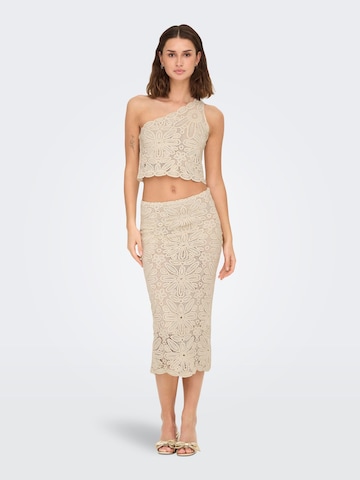 ONLY Nederdel 'ONLALBERTE' i beige: forside