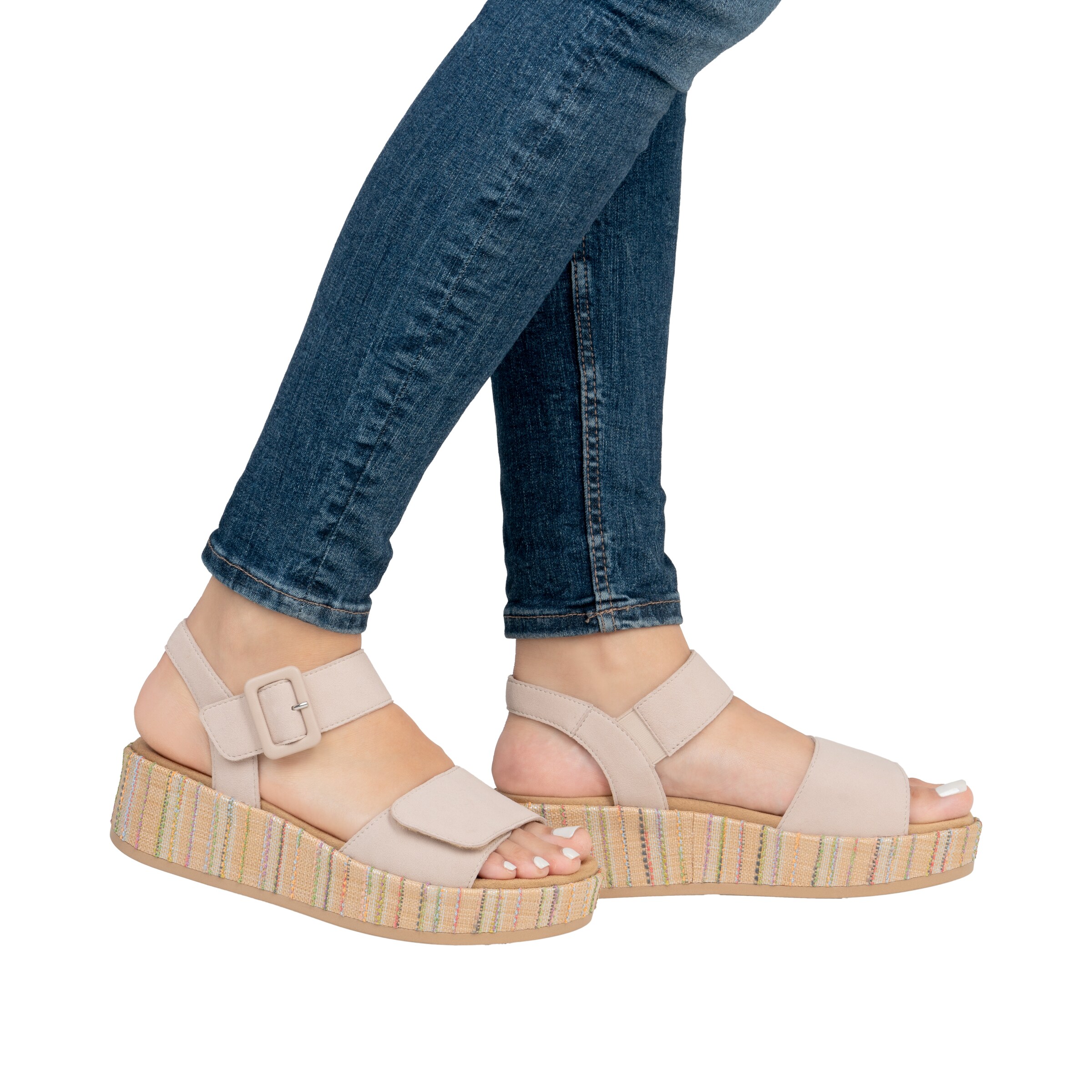 REMONTE Sandals in Beige