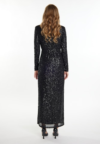 faina Evening Dress in Black