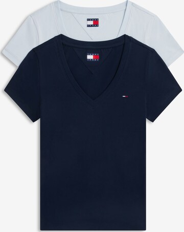 Tommy Jeans Särk, värv sinine: eest vaates