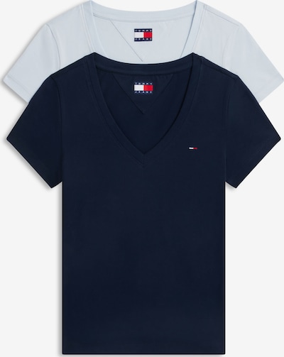 XXS dydžio Marškinėliai iš Tommy Jeans, spalva – tamsiai mėlyna / pastelinė mėlyna, Prekių apžvalga
