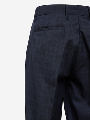 Coupe slim Pantalon à plis BURTON MENSWEAR LONDON en bleu