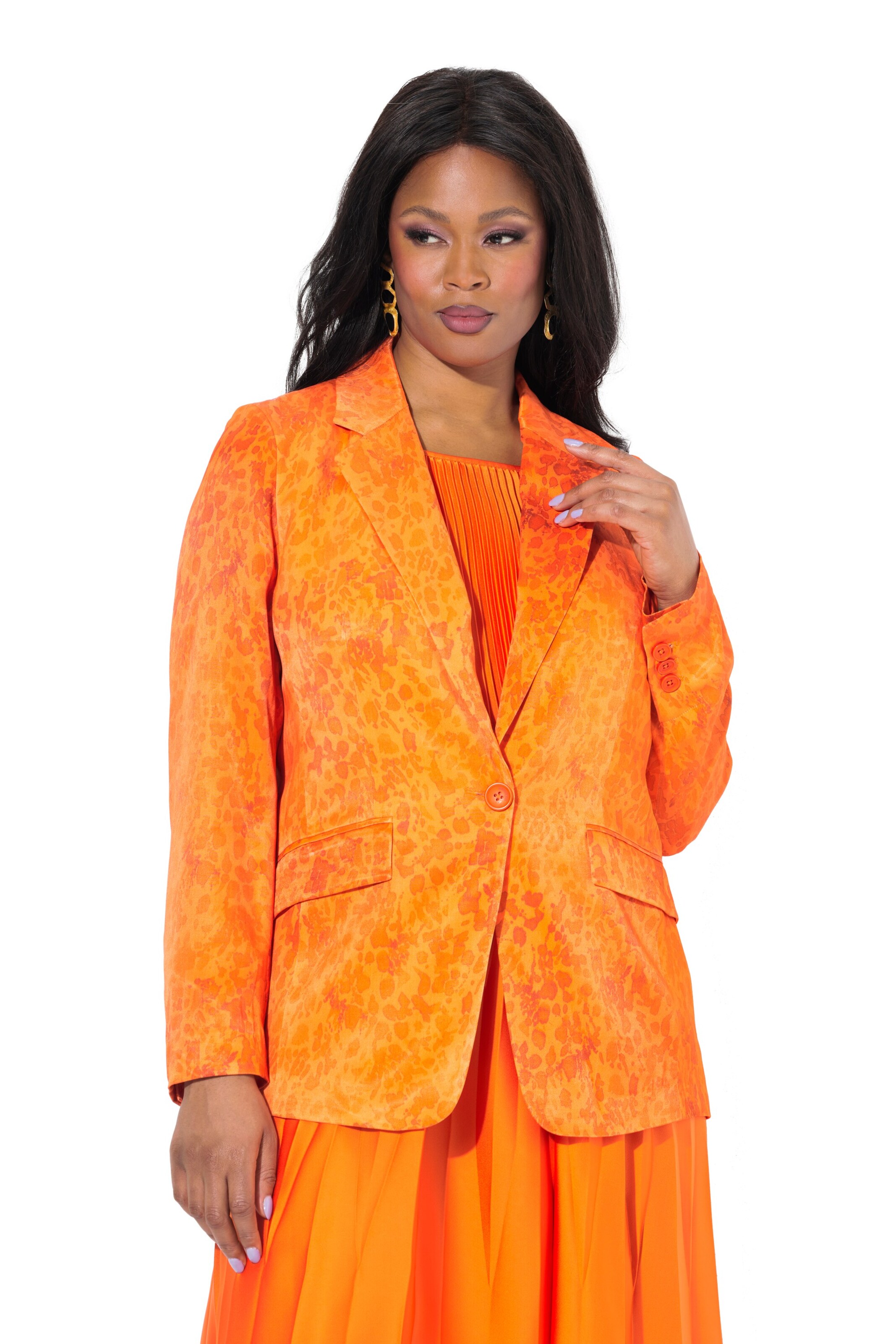 Ulla Popken Blazers in Oranje: voorkant
