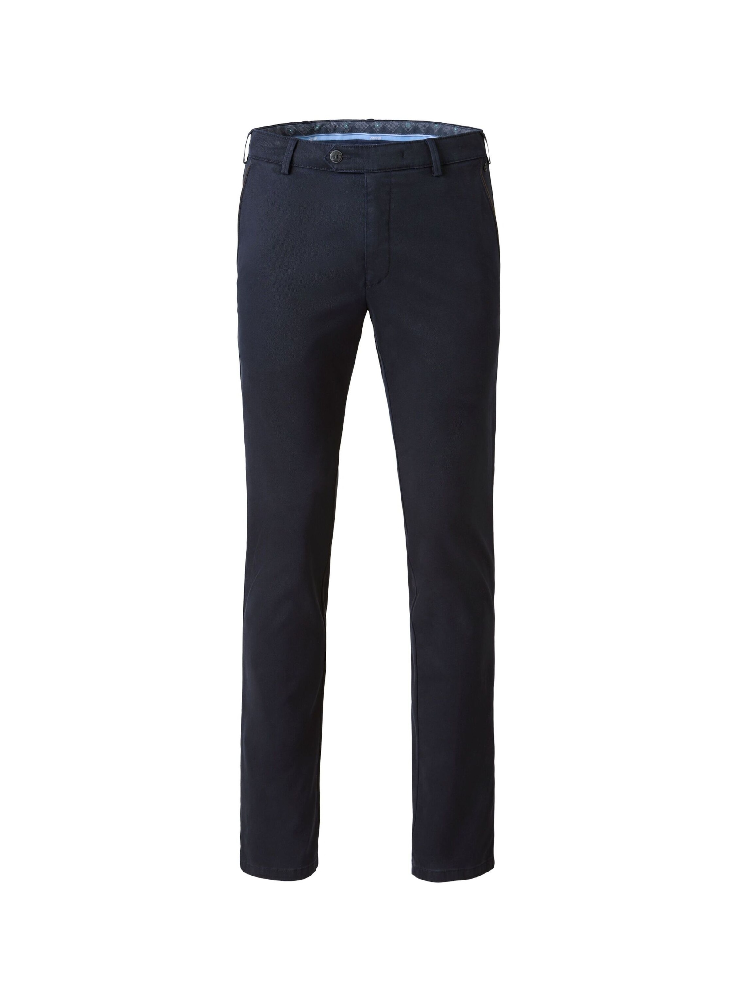 MEYER Regular Chino 'NEW YORK' in Blauw: voorkant