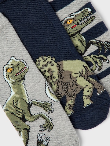 NAME IT Socks 'Neptun Jurassic' in Grey