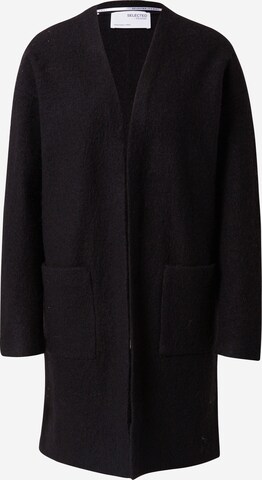 Cardigan 'Darla' SELECTED FEMME en noir : devant