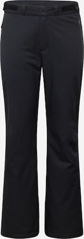 SOS Rozkloszowany krój Spodnie 'Valley' w kolorze czarny: przód