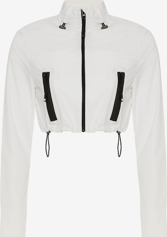 Giacca sportiva 'CHROME TACTICAL BOMBER' di MOROTAI in bianco: frontale