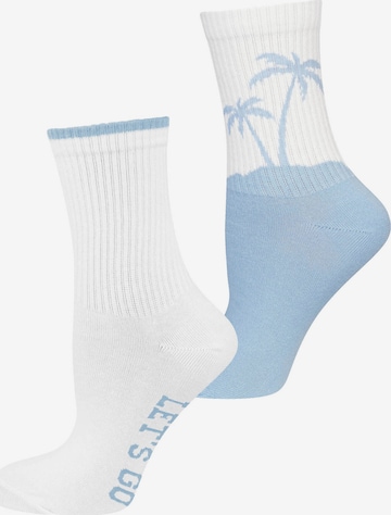 Nur Die Socks ' Good Vibes ' in Blue: front