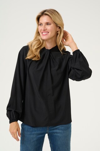 CULTURE Bluse 'Baya Asmine' in Schwarz: Vorderseite