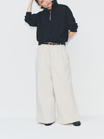 Wide leg Pantaloni con pieghe di The Set in grigio