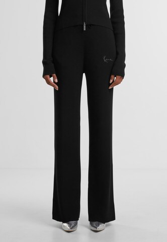 Karl Kani - Pierna ancha Pantalón en negro: frente