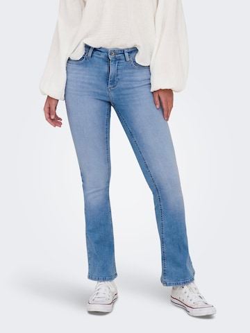 ONLY Flared Jeans 'BLUSH' in Blue: front