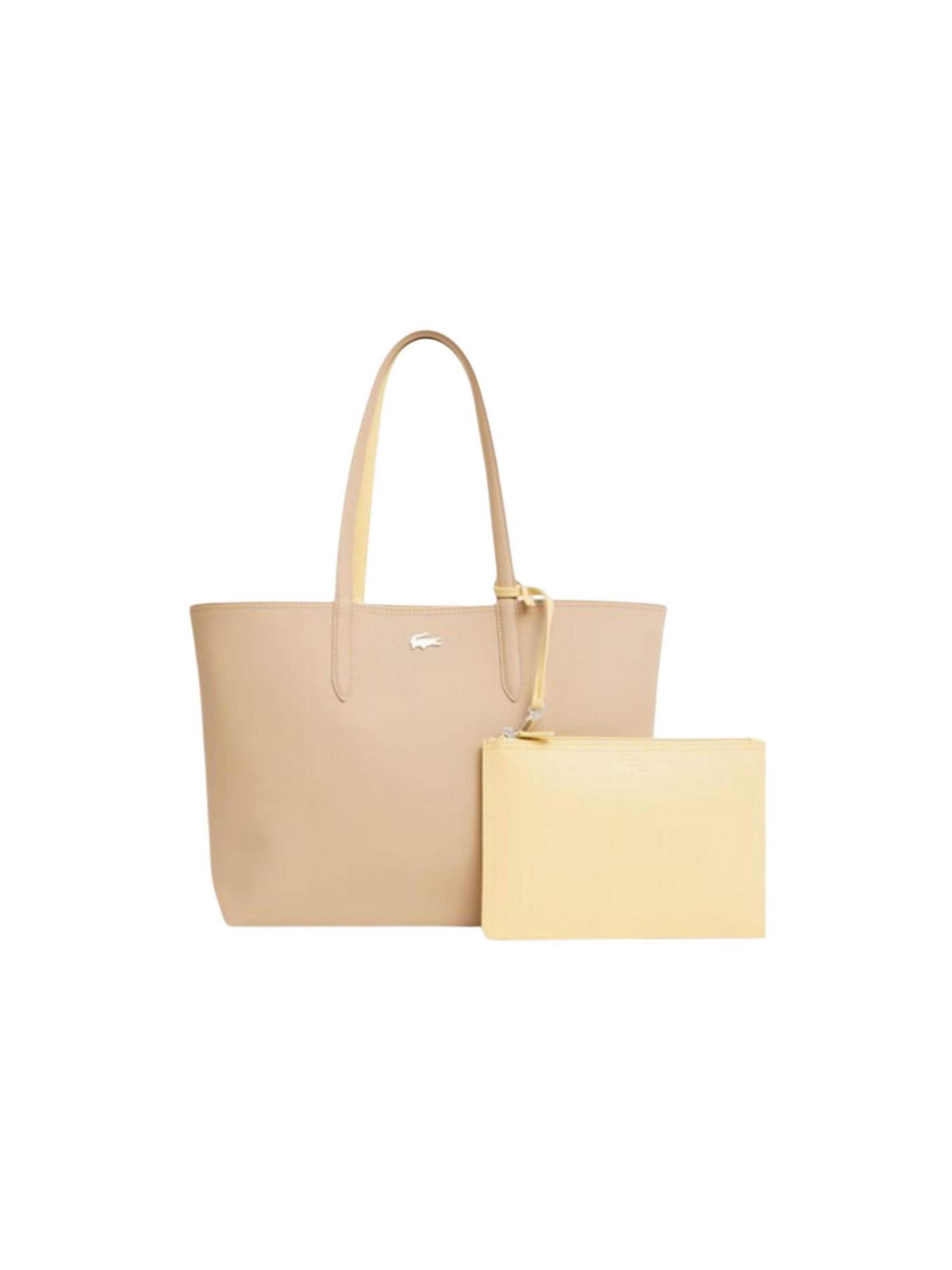 LACOSTE - Bolso de hombro 'SHOPPING NF2142' en beige: frente
