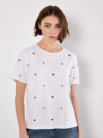 Apricot Top ' ' in Wit: voorkant