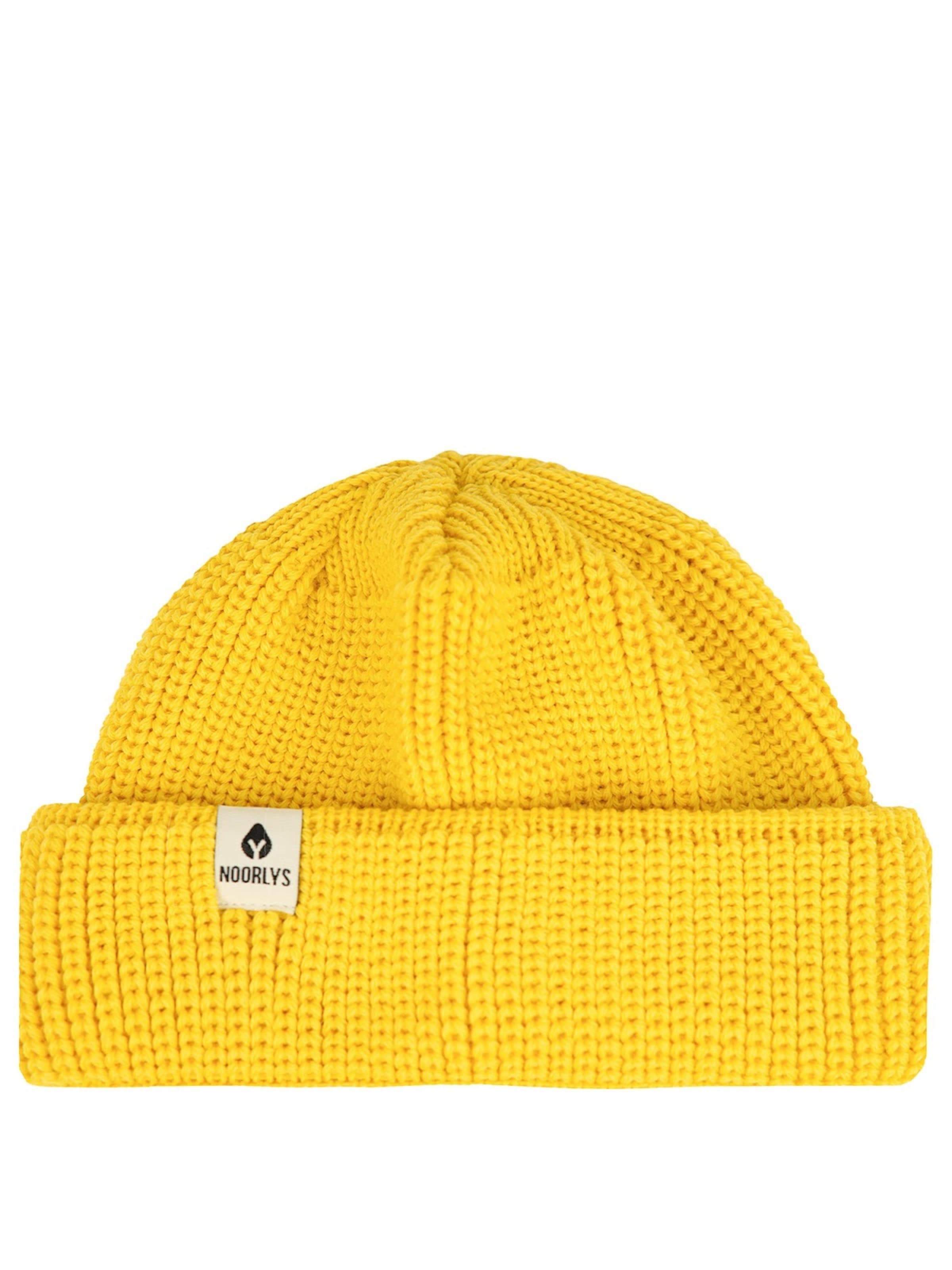 NOORLYS Beanie 'LUAN' in Yellow: front