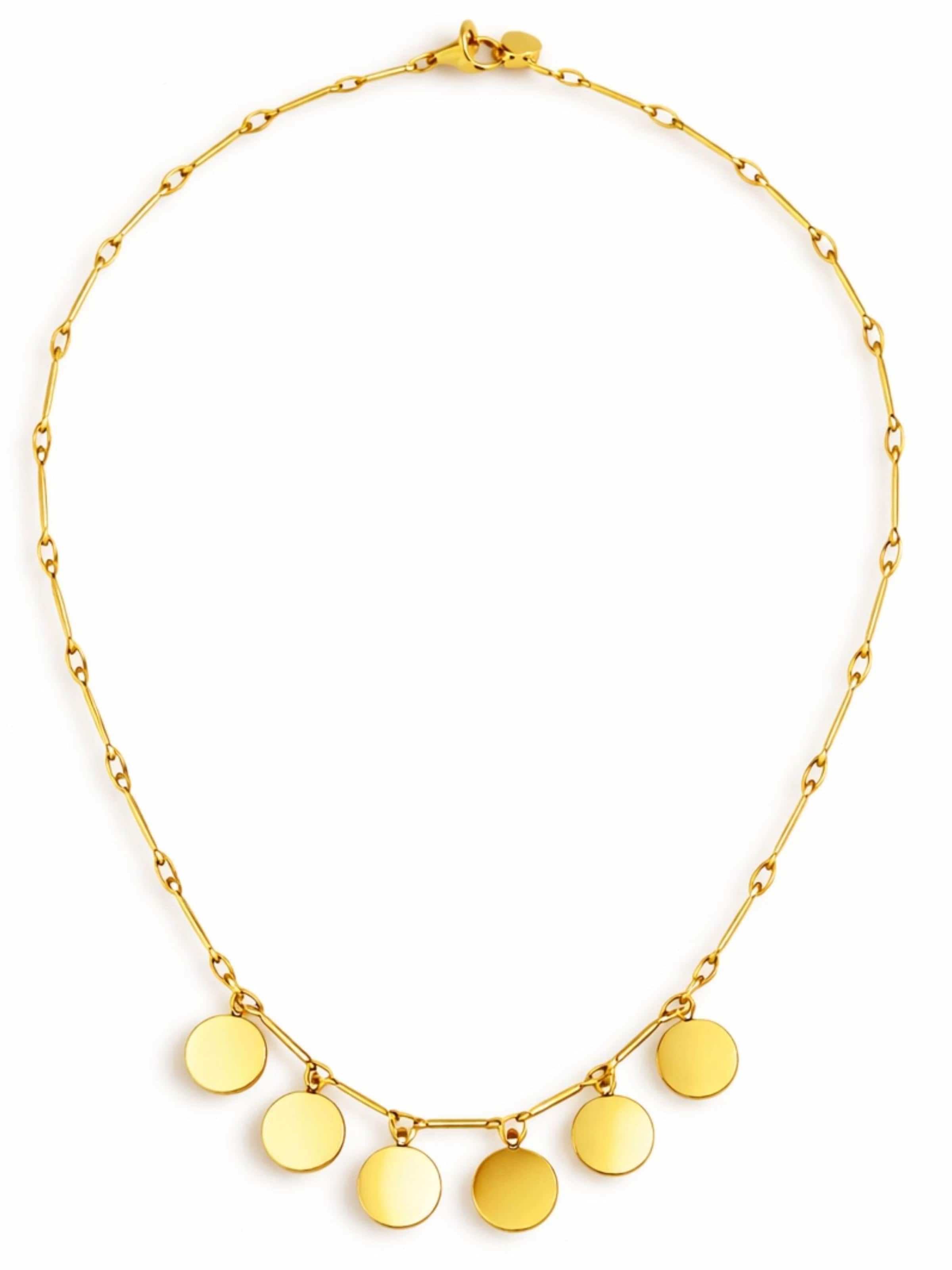 BS Schmuckdesign Necklace 'Luna' in Gold: front