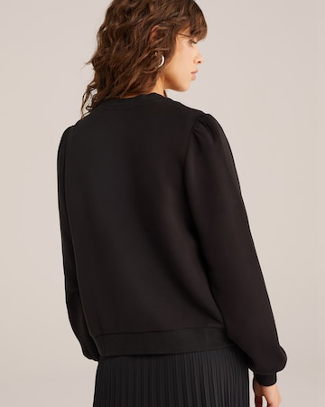 WE Fashion Демисезонная куртка в Черный
