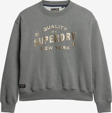 Superdry Sweatshirt 'Luxe' in Grau: predná strana