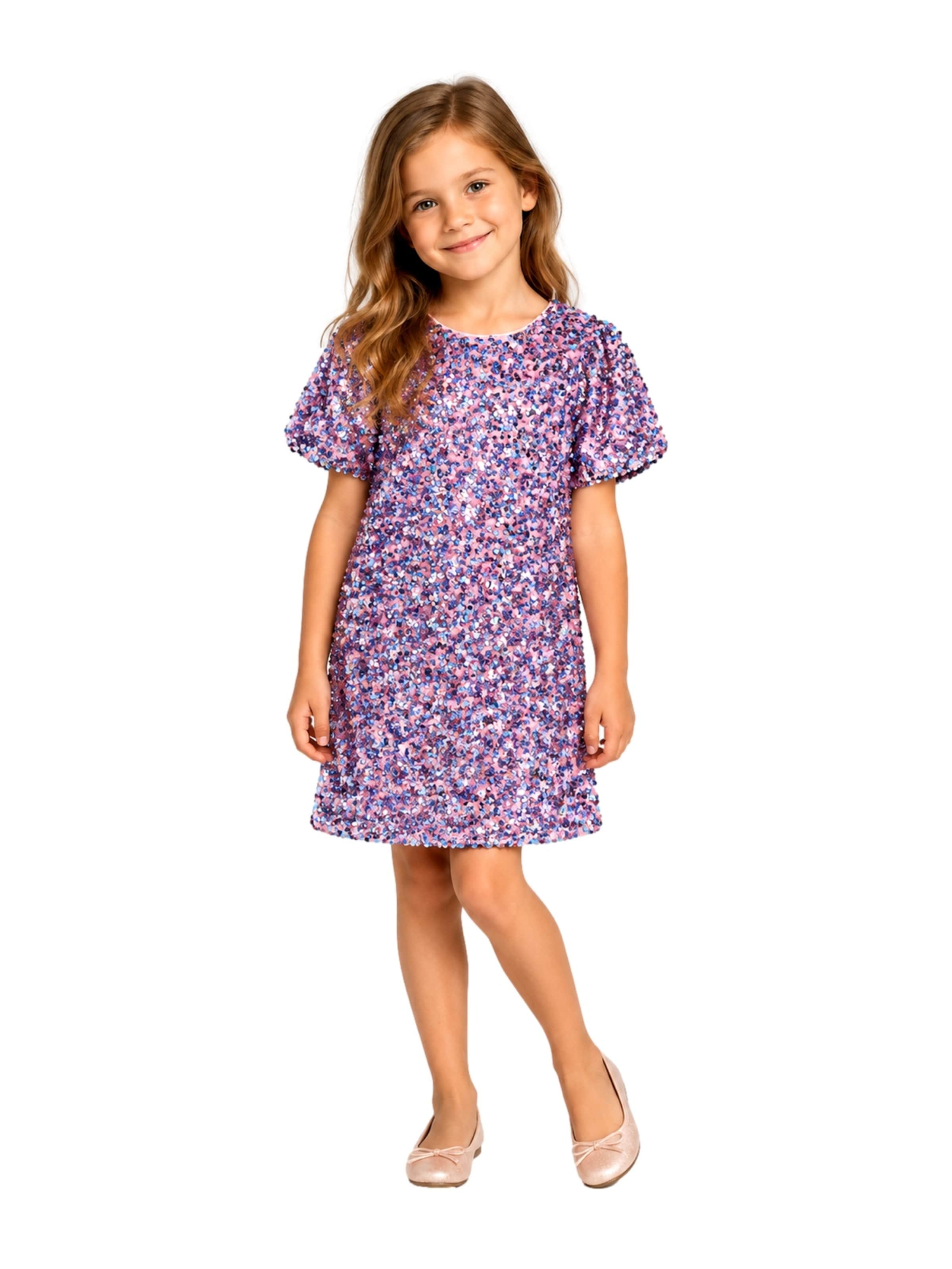 NAME IT Kleid 'NKFRunica' in Lila: Vorderseite