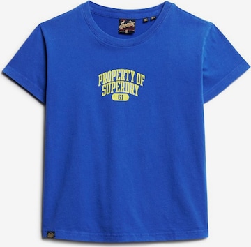 T-shirt Superdry en bleu : devant