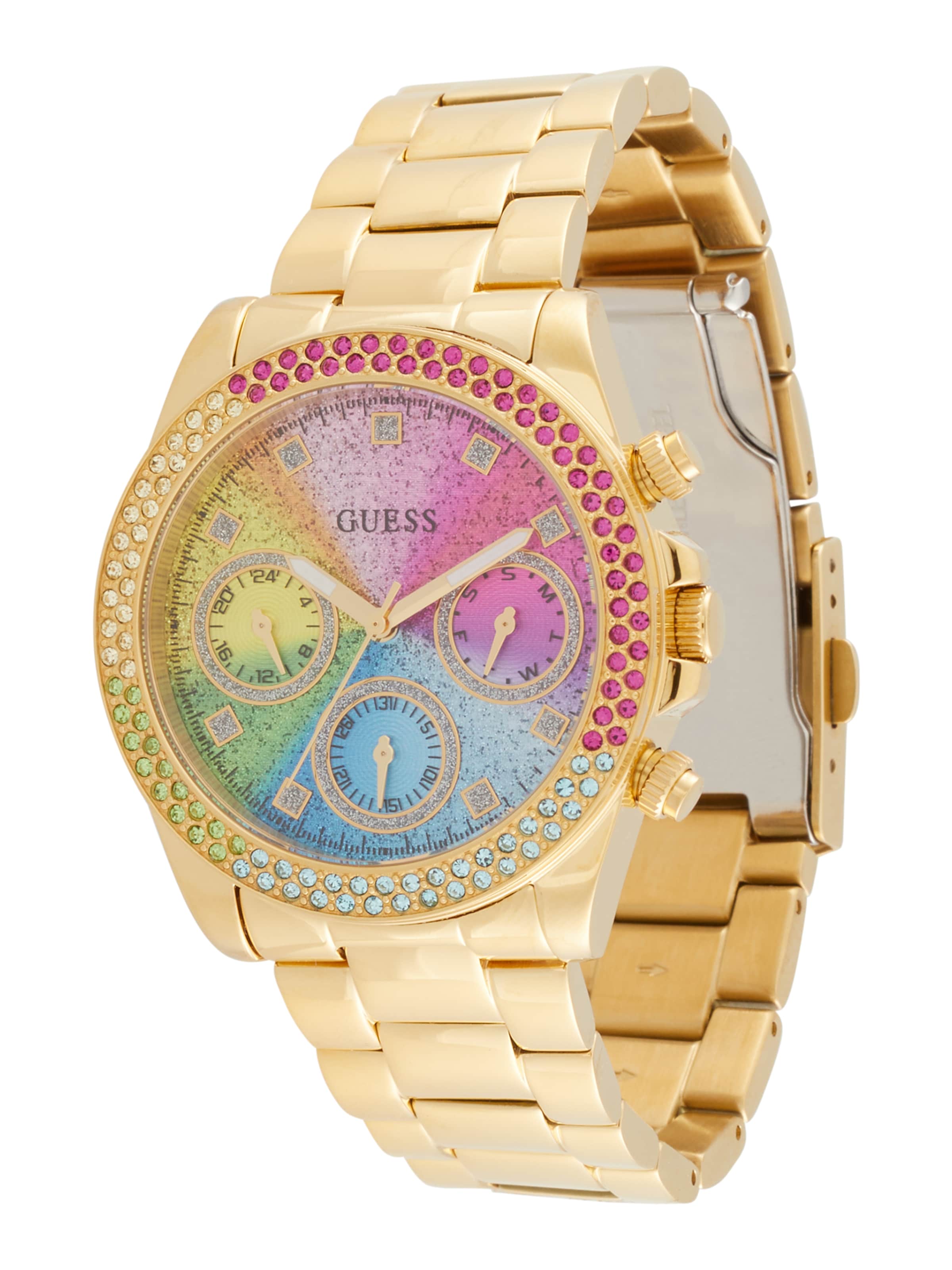GUESS Analog watch 'Dress' in Gold: front