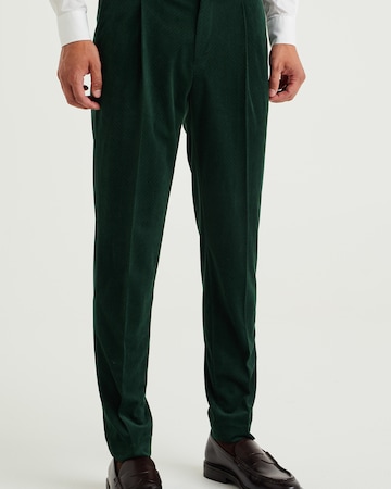 Coupe slim Pantalon WE Fashion en vert : devant