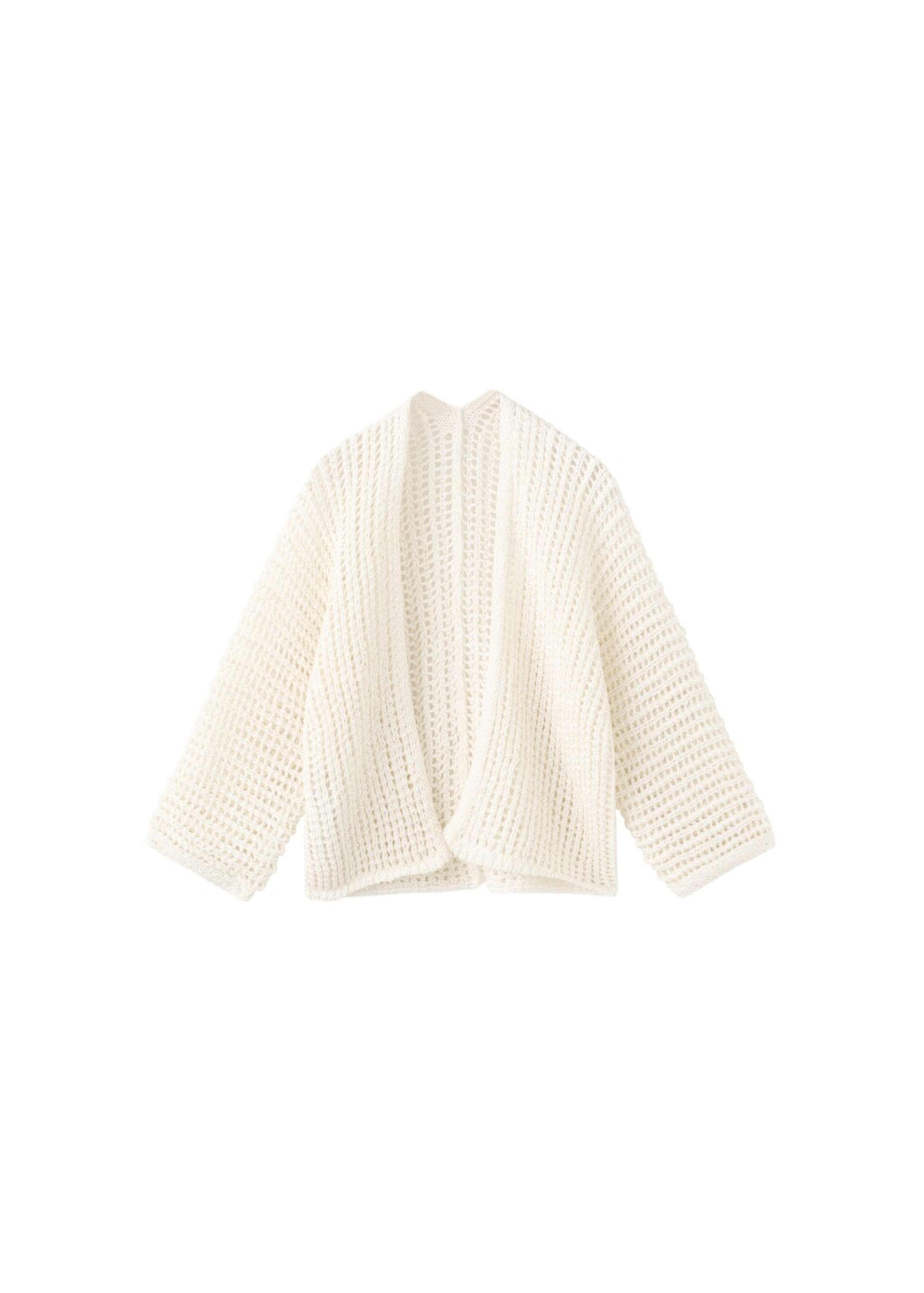 MANGO KIDS Knit Cardigan 'Alara' in Nude, Item view