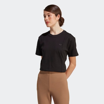 ADIDAS ORIGINALS - Camisa 'Premium Essentials' em preto: frente