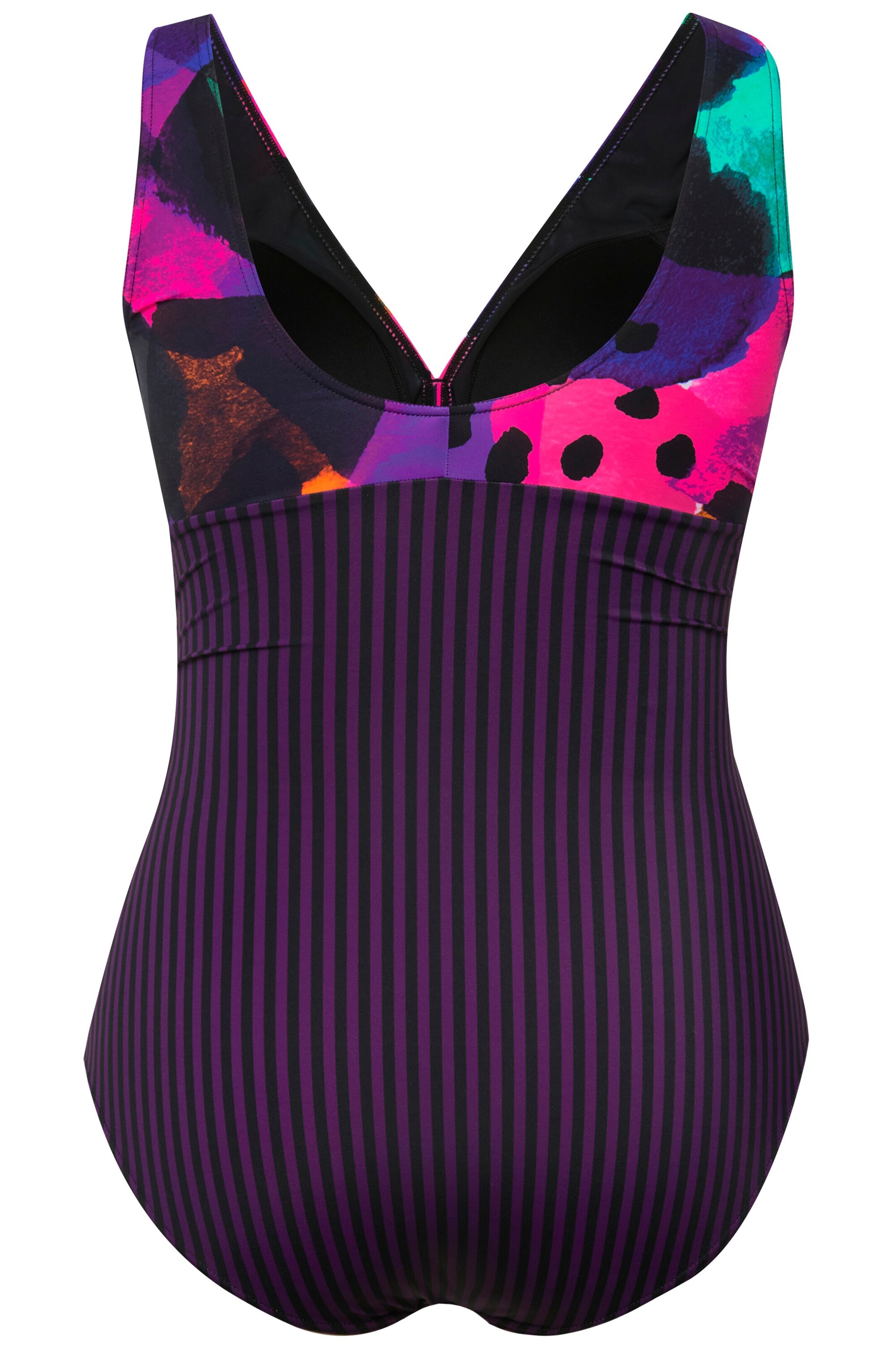 Ulla Popken Triangel Badpak in Gemengde kleuren