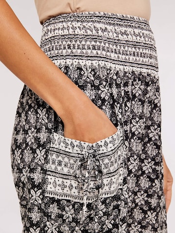 Loosefit Pantalon Apricot en noir
