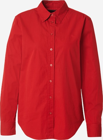 Chemisier Lauren Ralph Lauren en rouge : devant