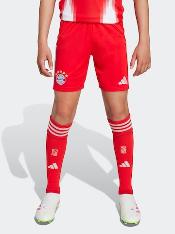 ADIDAS PERFORMANCE - regular Pantalón deportivo 'FCB' en rojo: frente